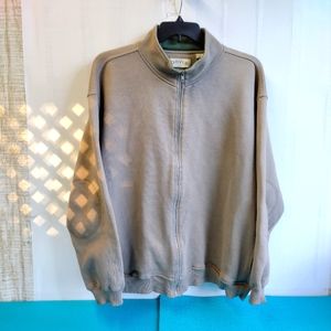 Orvis Men’s Full Zip Fleece Jacket Beige Size XL